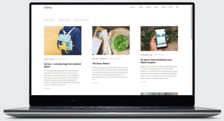 Thela website by CLRBLND